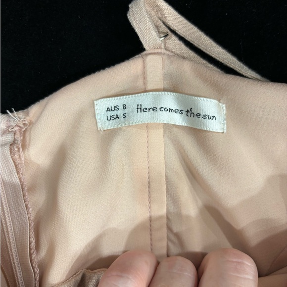 Here Comes The Sun Xenia Boutique Pink Spaghetti Strap Dress Size Small - Picture 2 of 5